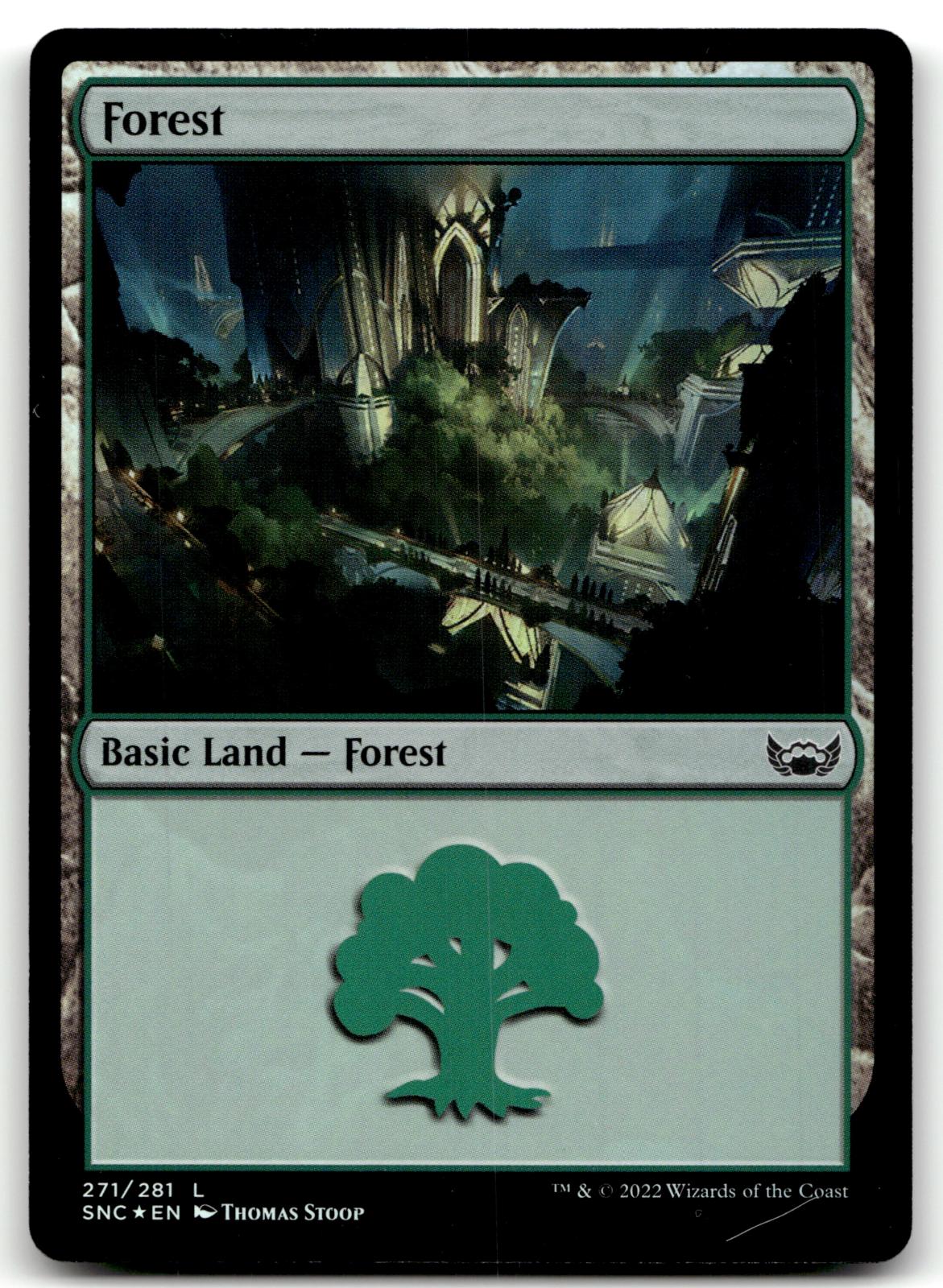Forest (271) 271 Land Streets of New Capenna Magic: The Gathering Foil Near Mint
