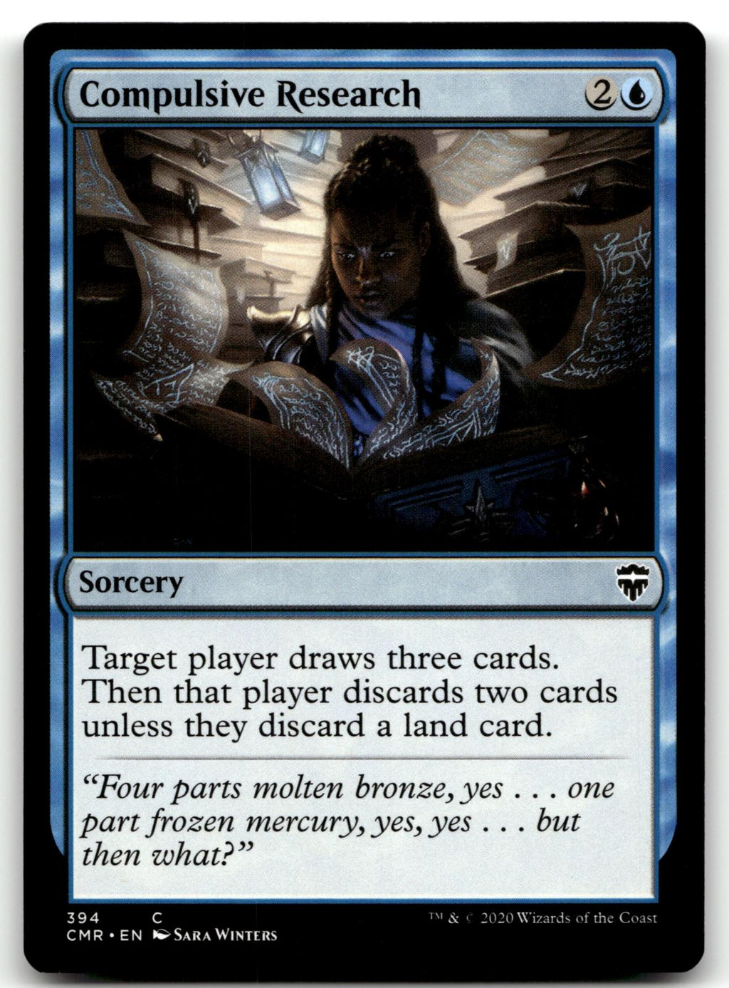 Compulsive Research 394 Common Commander Legends Magic: The Gathering Near Mint