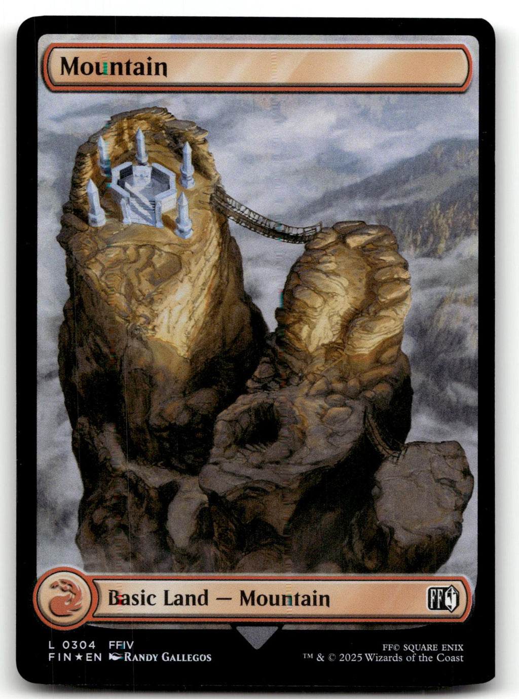 Mountain (0304) 304 Land FINAL FANTASY Magic: The Gathering Foil Near Mint