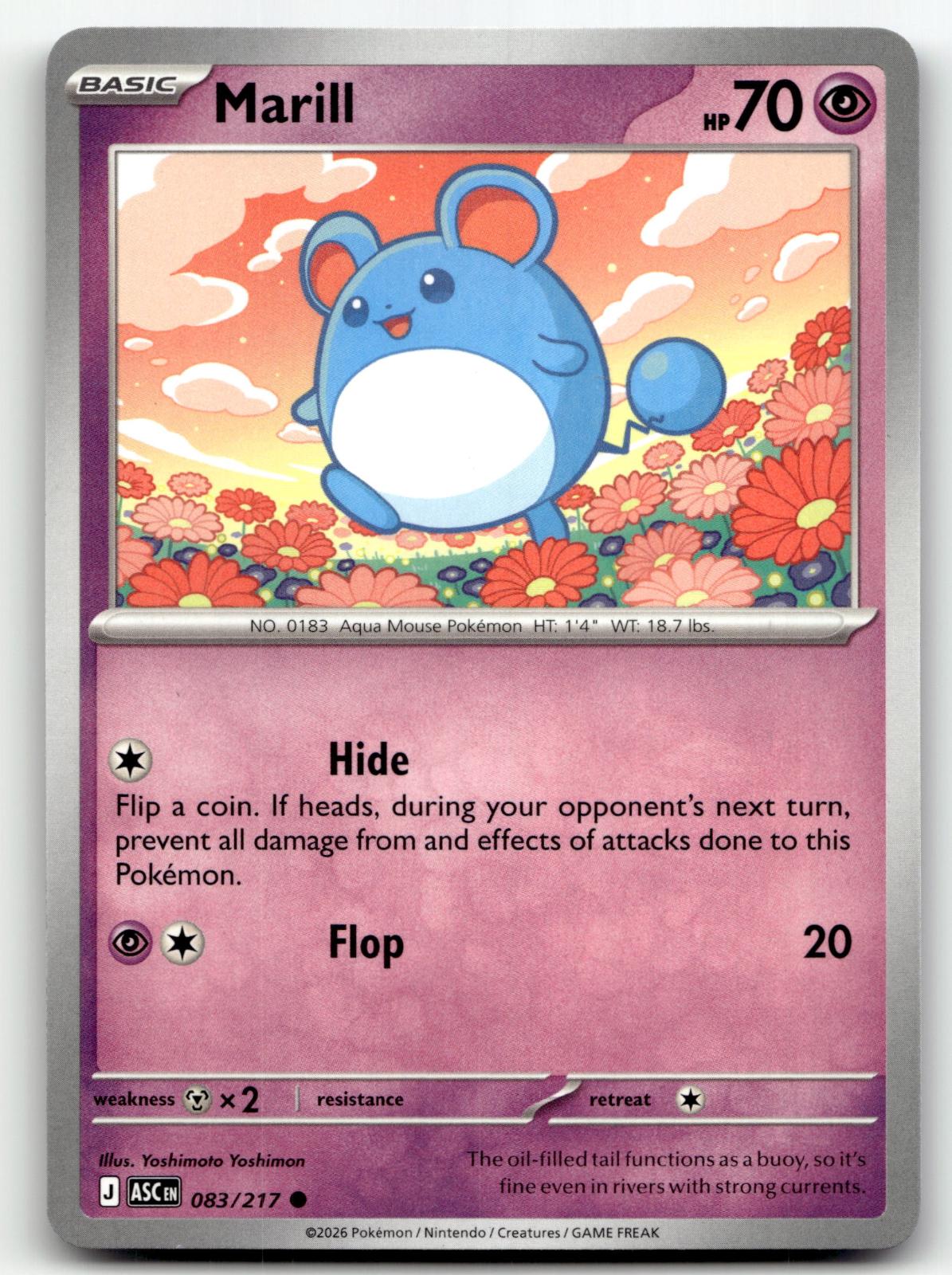 Marill 083/217 Common Ascended Heroes Pokemon Near Mint