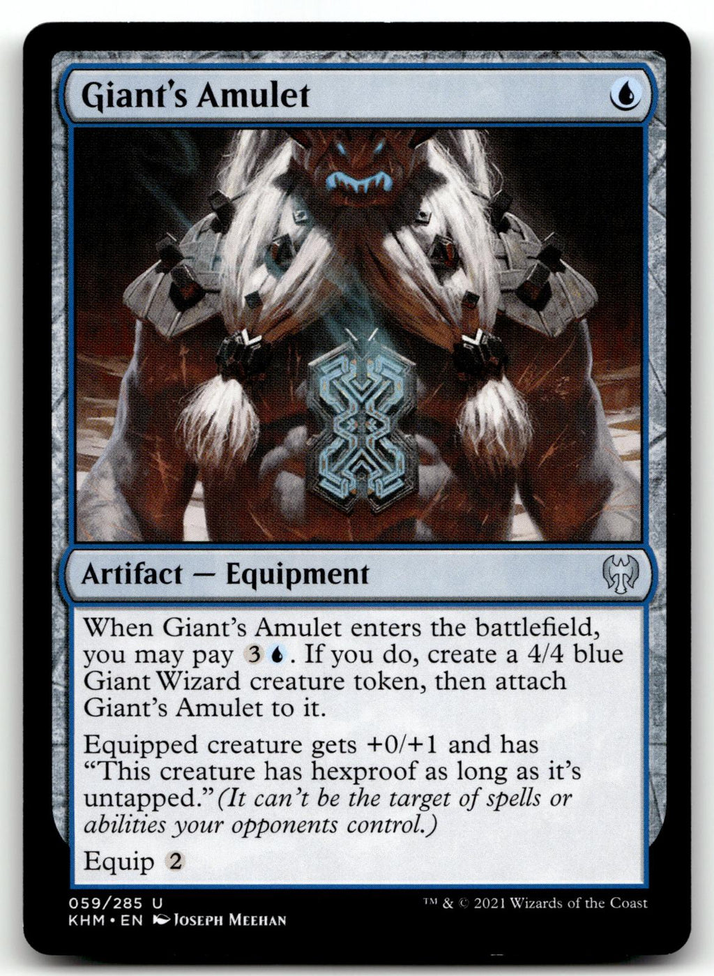Giant's Amulet 59 Uncommon Kaldheim Magic: The Gathering Near Mint