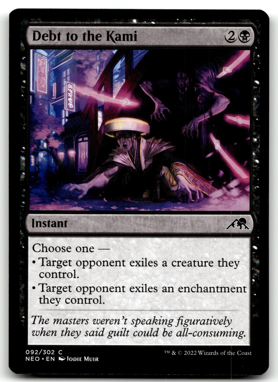 Debt to the Kami 92 Common Kamigawa: Neon Dynasty Magic: The Gathering Near Mint