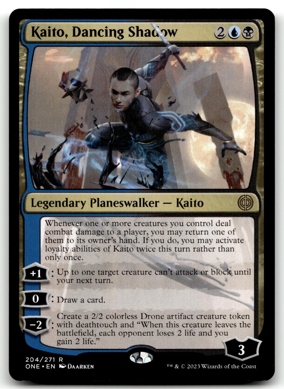 Kaito, Dancing Shadow 204 Promo Pack: Phyrexia: All Will Be One Magic: 