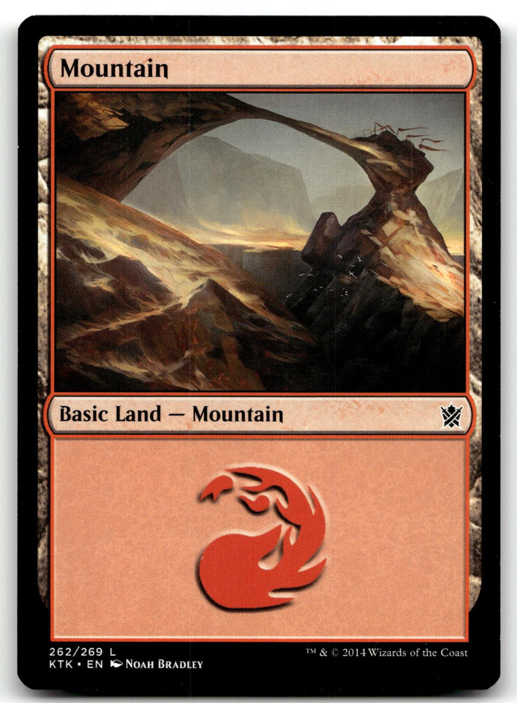 Mountain (262) 262 Land Khans of Tarkir Magic: The Gathering Near Mint