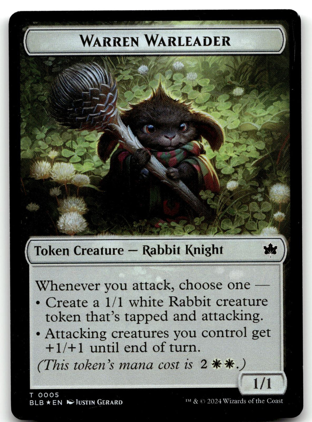 Bat Token 10 Token Bloomburrow Magic: The Gathering Near Mint