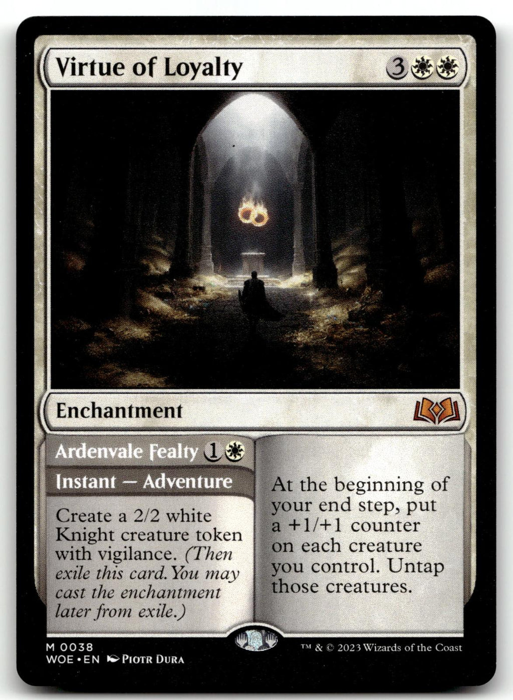 Virtue of Loyalty 38 Mythic Wilds of Eldraine Magic: The Gathering Near Mint