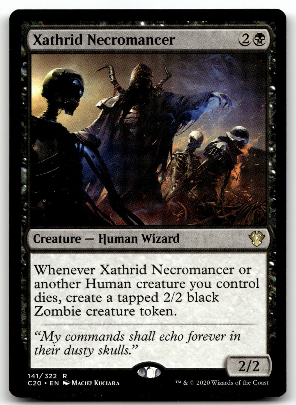Xathrid Necromancer 141 Rare Commander 2020 Magic: The Gathering Near Mint