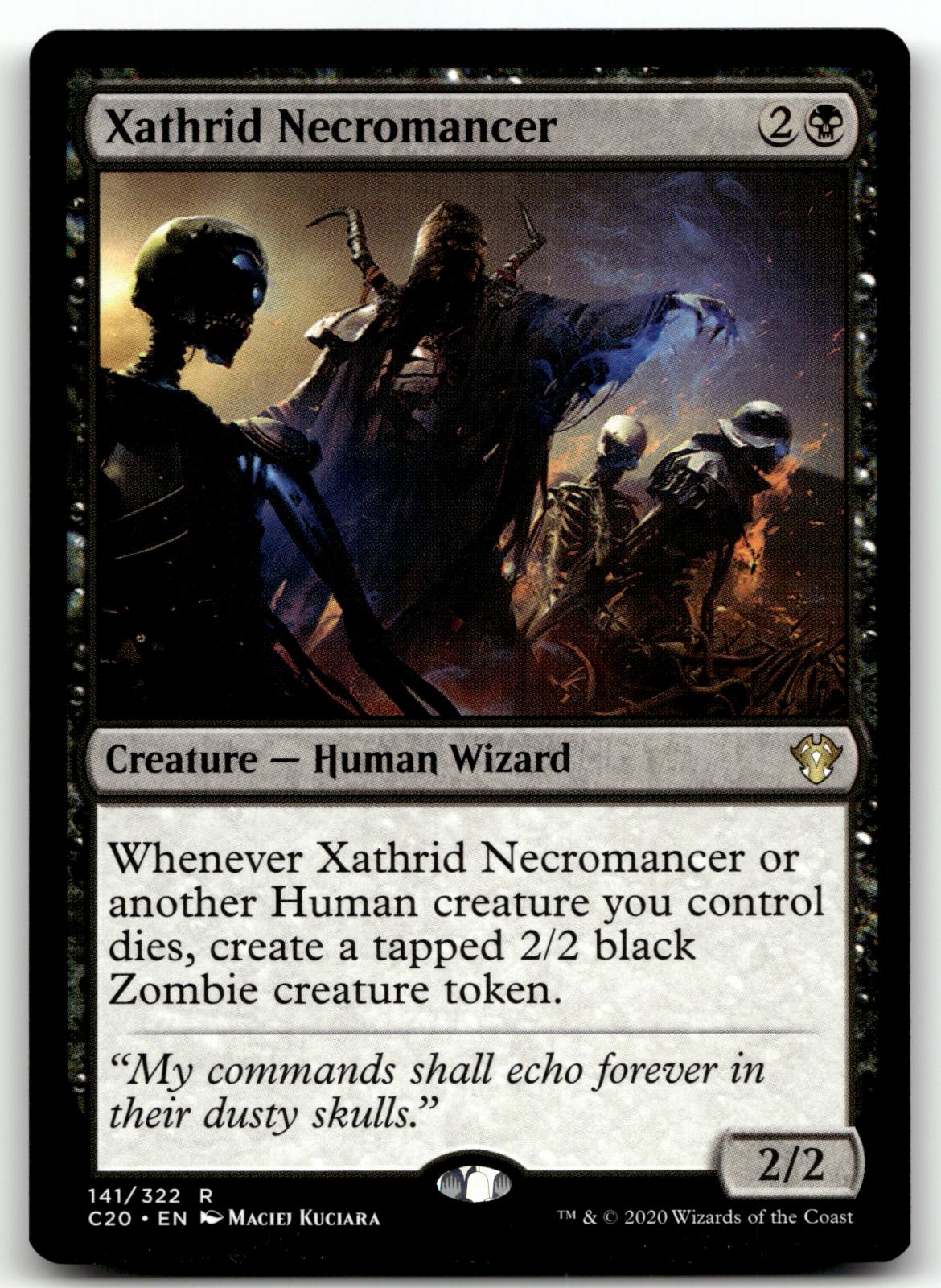 Xathrid Necromancer 141 Rare Commander 2020 Magic: The Gathering Near Mint