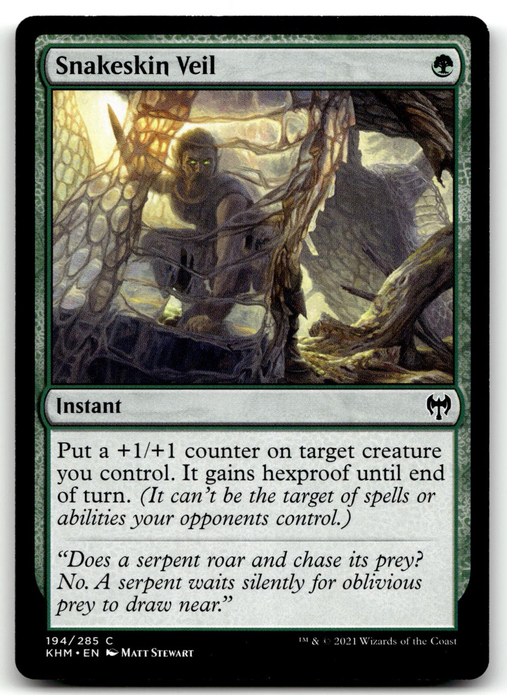 Snakeskin Veil 194 Common Kaldheim Magic: The Gathering Near Mint