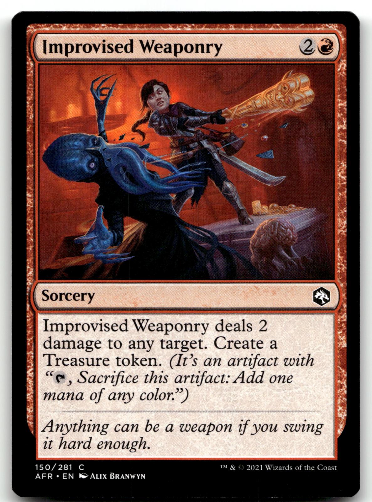 Improvised Weaponry 150 Adventures in the Forgotten Realms Magic: The Gathering NM