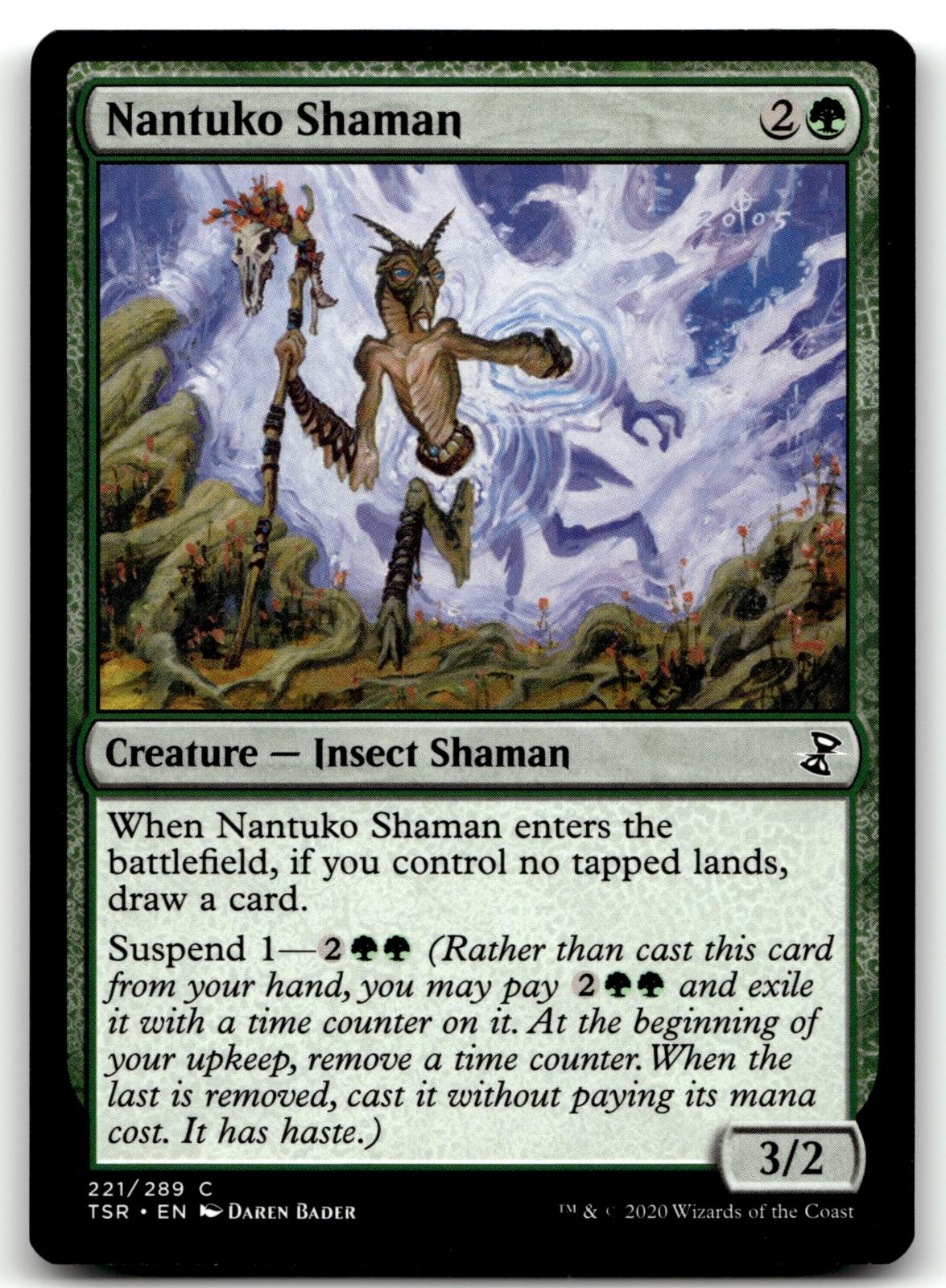 Nantuko Shaman 221 Common Time Spiral: Remastered Magic: The Gathering Near Mint