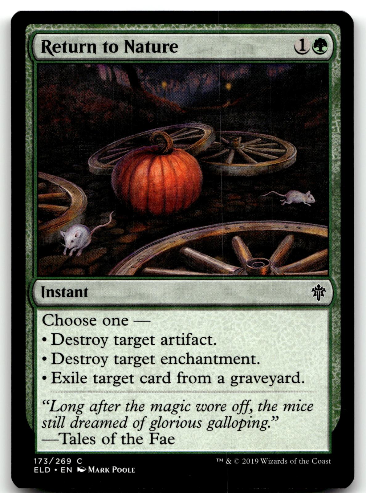 Return to Nature 173 Common Throne of Eldraine Magic: The Gathering Near Mint