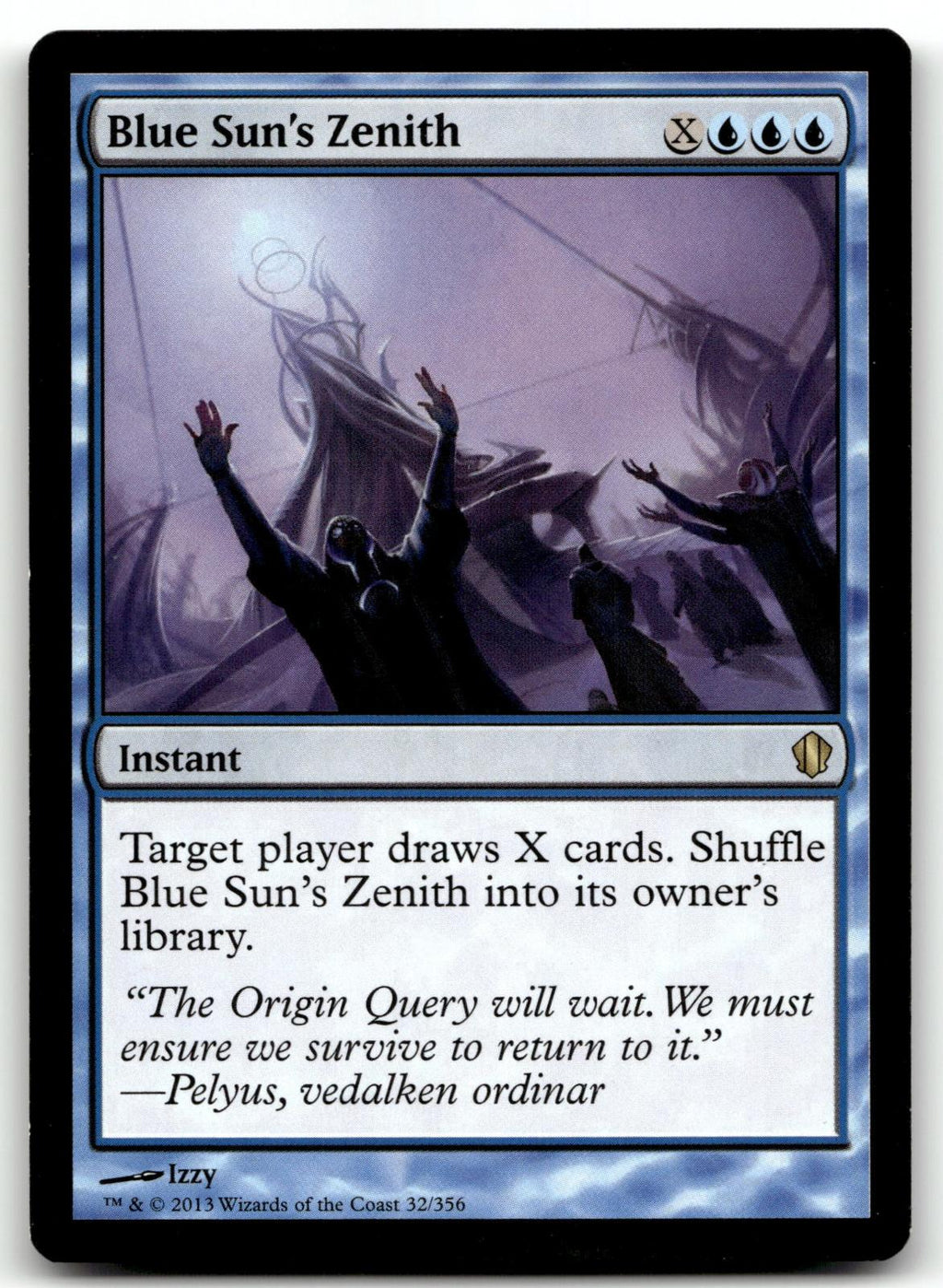 Blue Sun's Zenith 32 Rare Commander 2013 Magic: The Gathering Near Mint