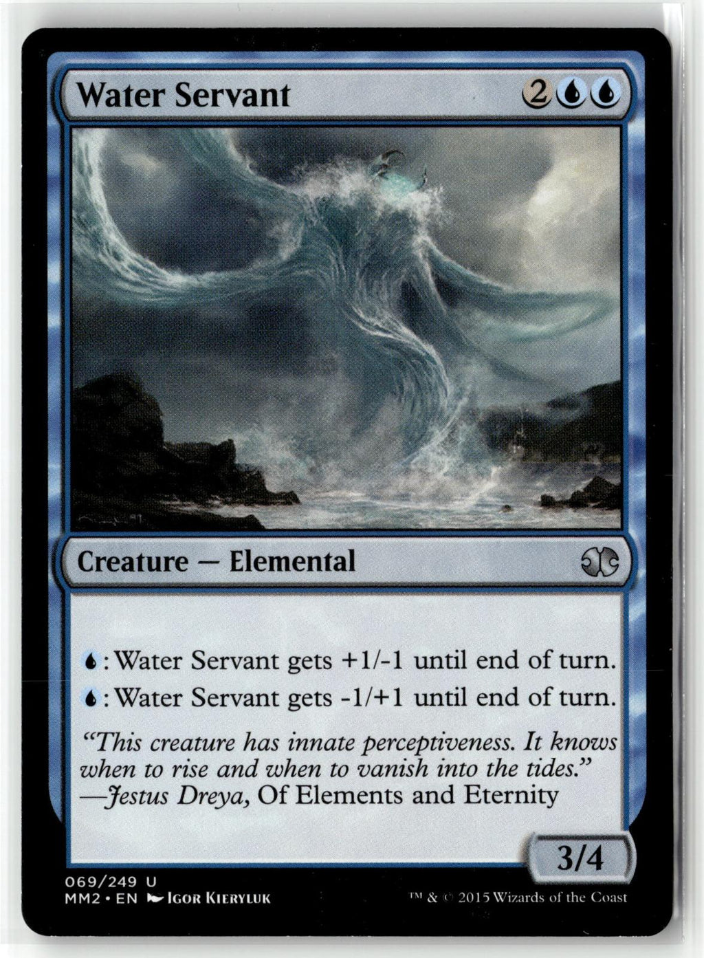 Water Servant 69 Uncommon Modern Masters 2015 Magic: The Gathering Near Mint