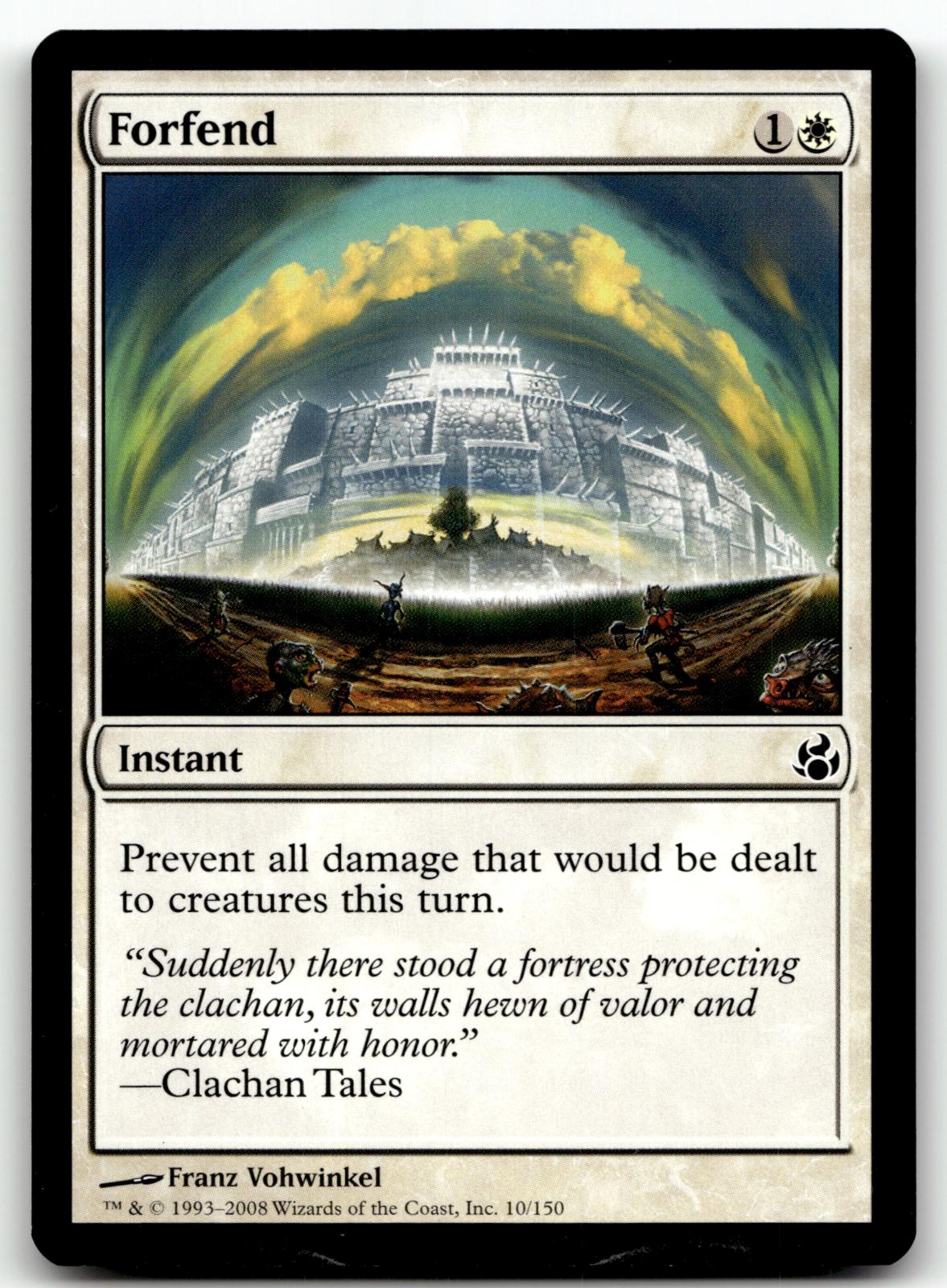 Forfend 10 Common Morningtide Magic: The Gathering Near Mint