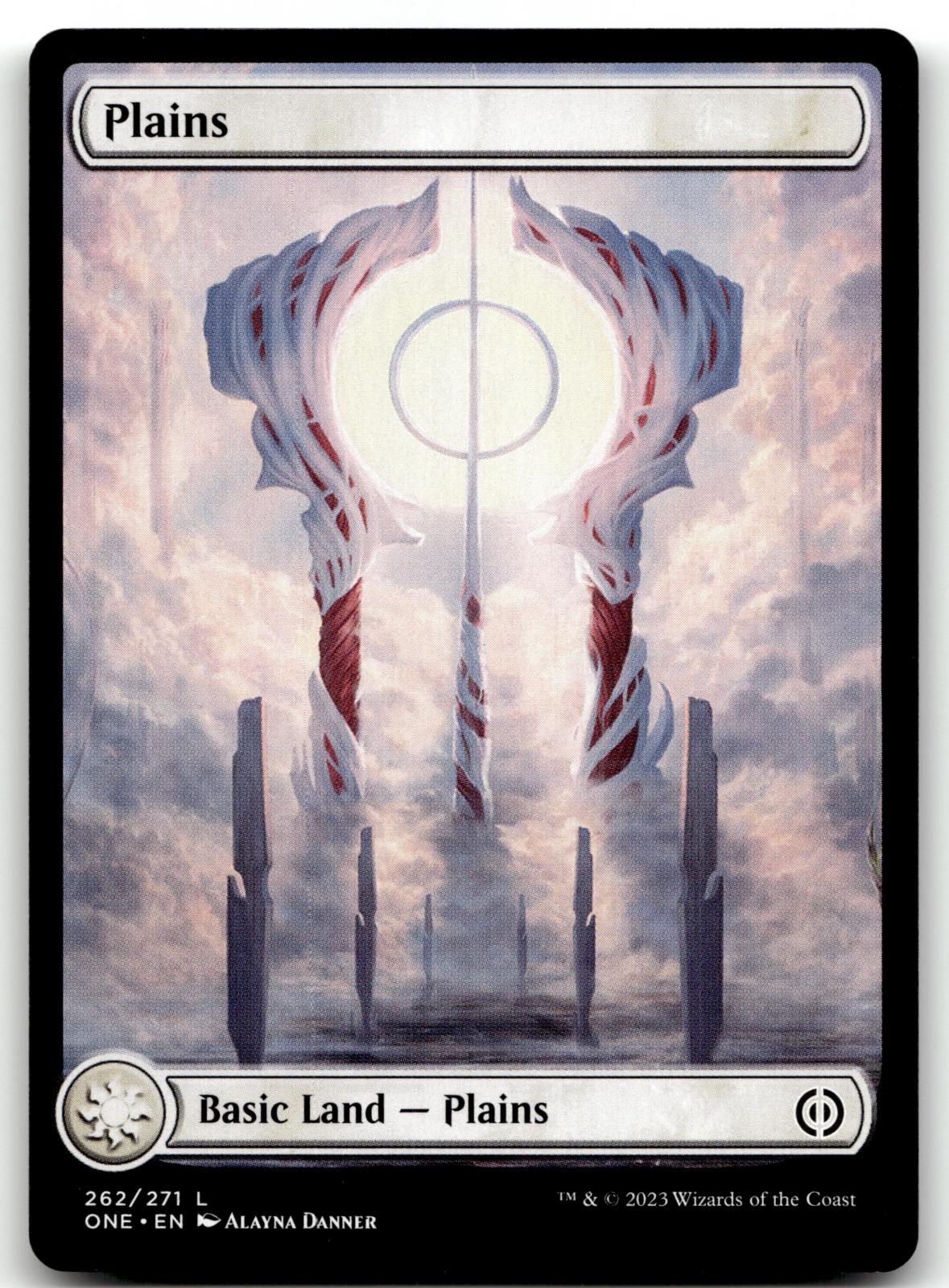 Plains (262) - Full Art 262 Phyrexia: All Will Be One Magic: The Gathering NM