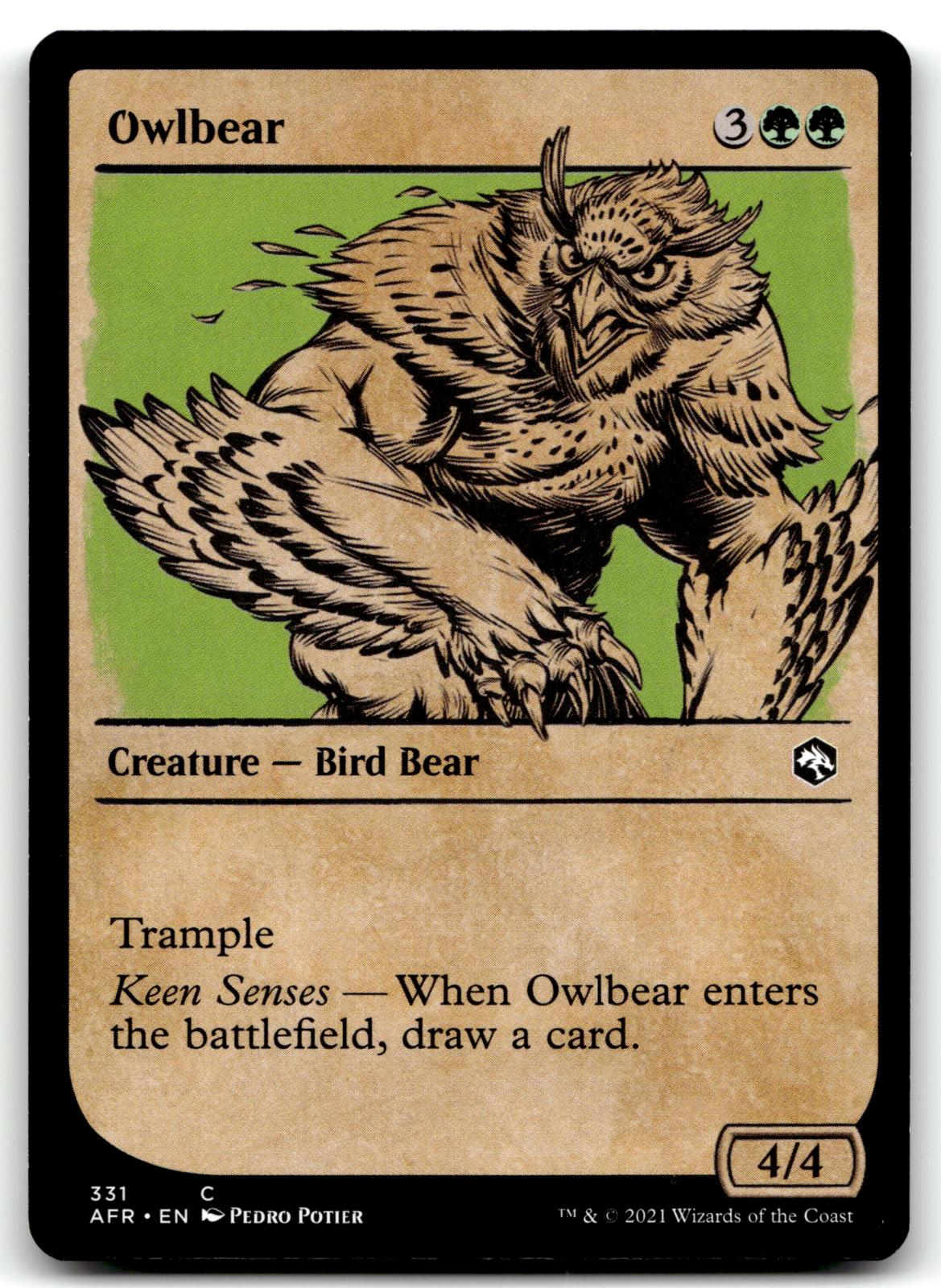 Owlbear (Showcase) 331 Adventures in the Forgotten Realms Magic: The Gathering 