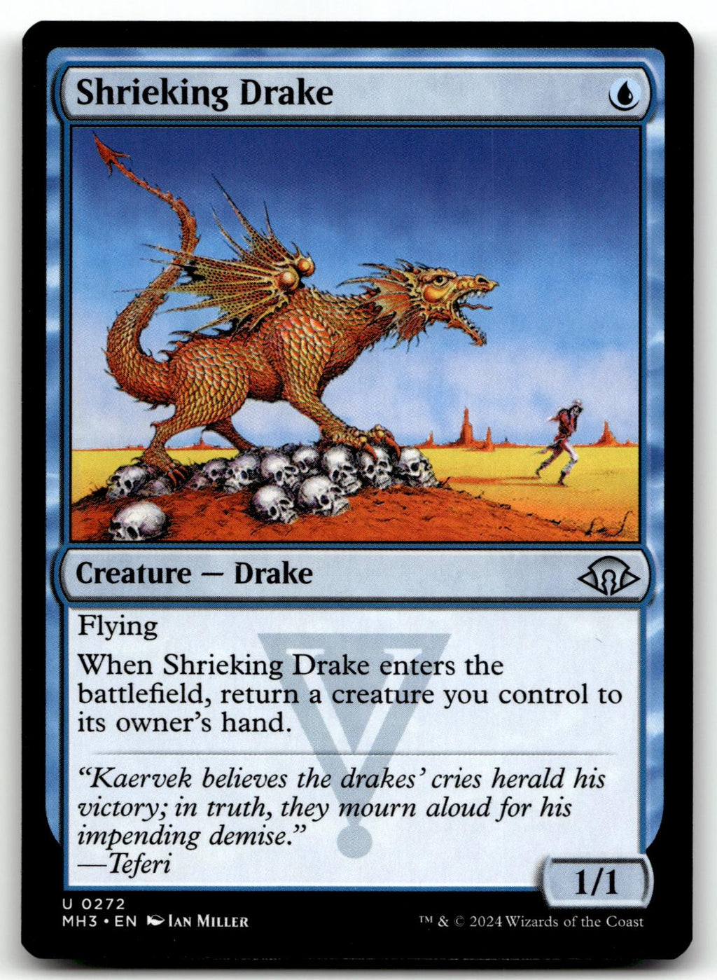 Shrieking Drake 272 Uncommon Modern Horizons 3 Magic: The Gathering Near Mint