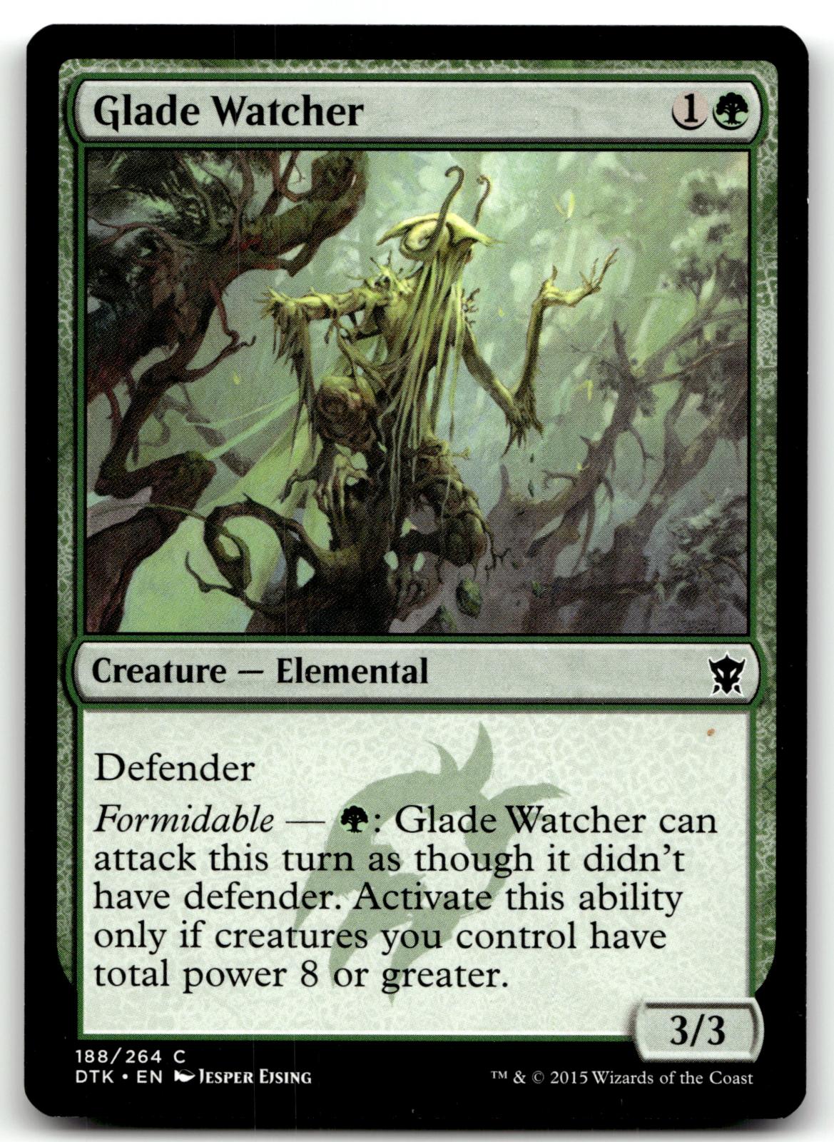 Glade Watcher 188 Common Dragons of Tarkir Magic: The Gathering Near Mint