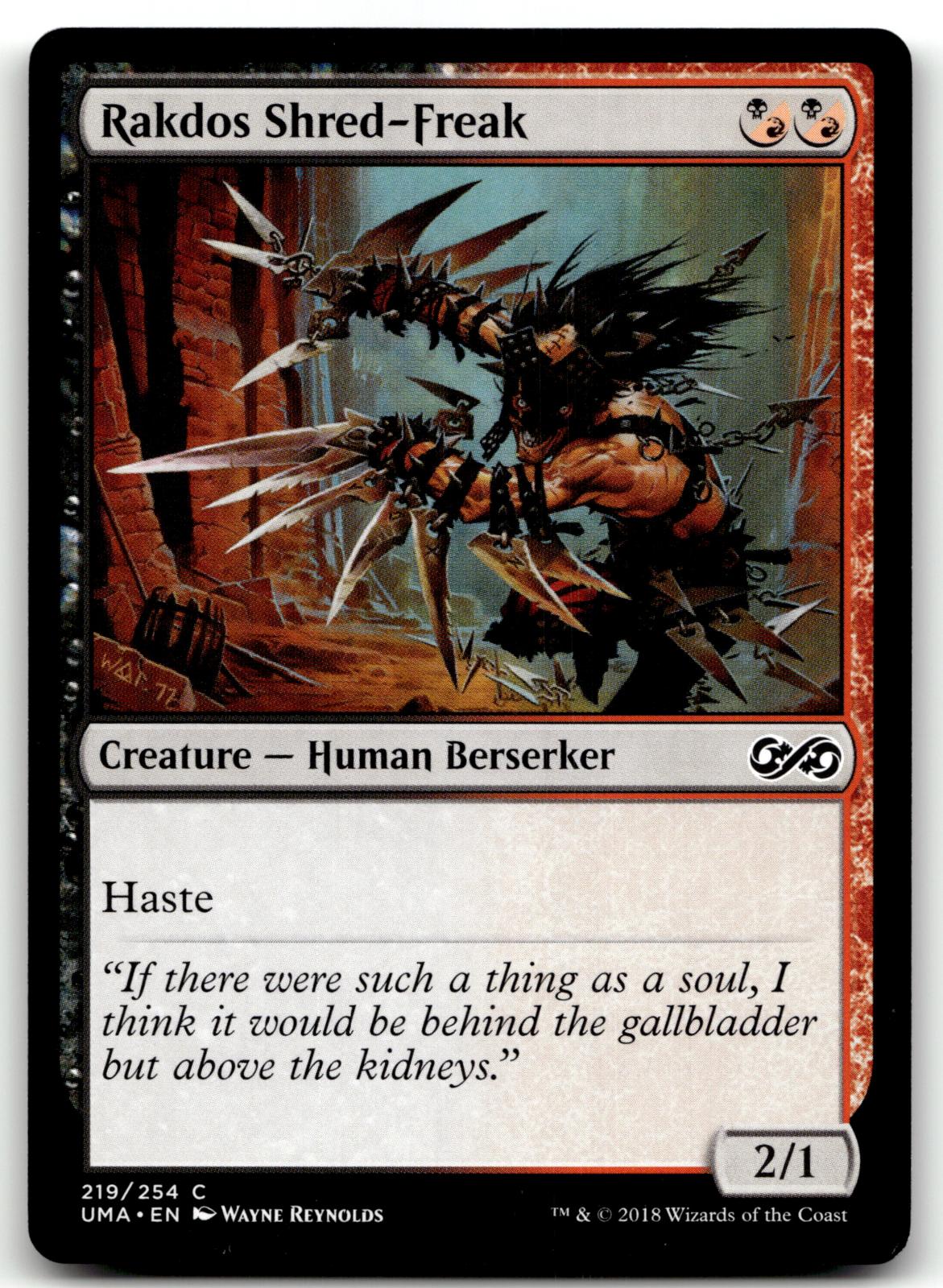 Rakdos Shred-Freak 219 Common Ultimate Masters Magic: The Gathering Near Mint