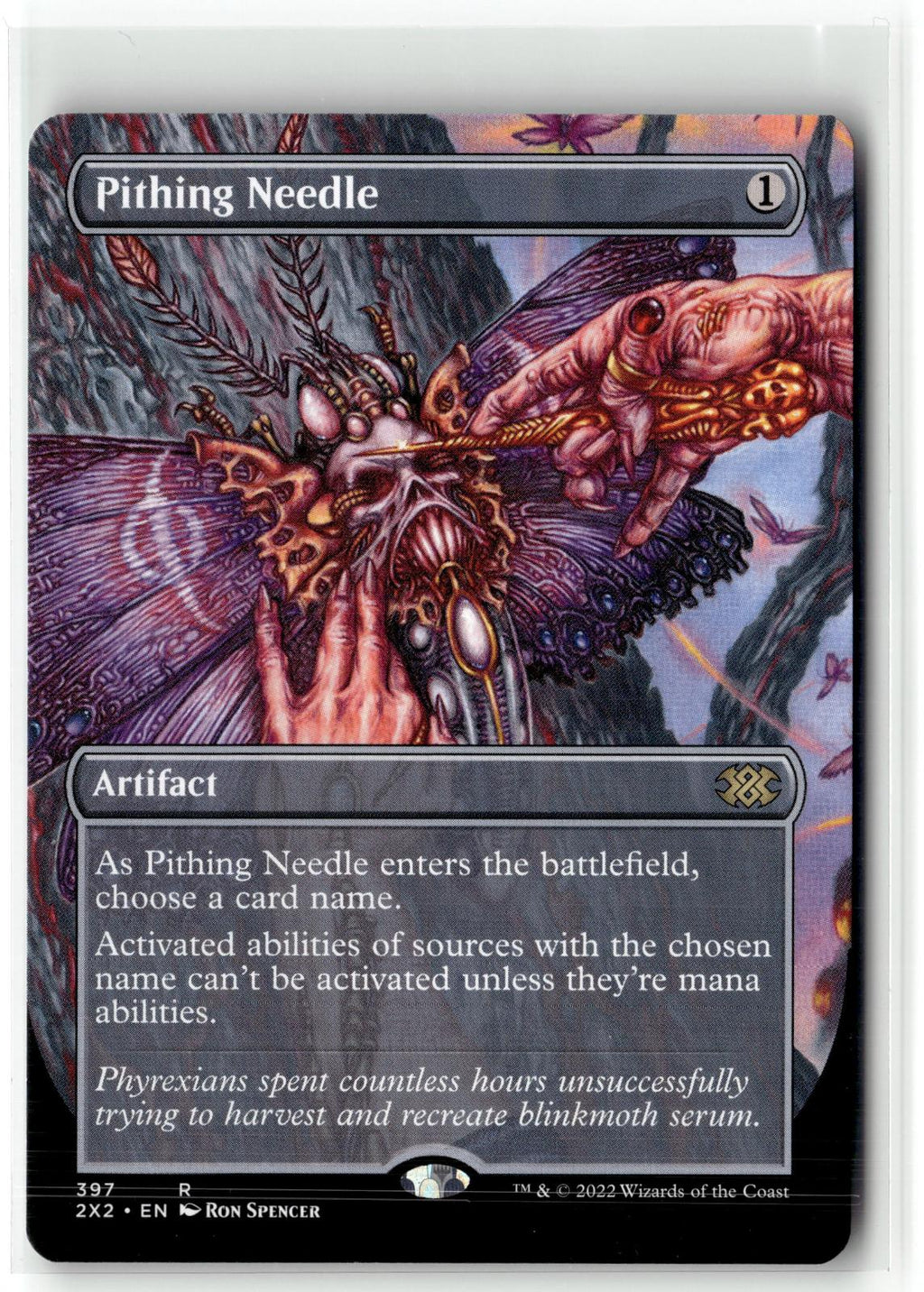 Pithing Needle (Borderless) 397 Rare Double Masters 2022 Magic: The Gathering NM