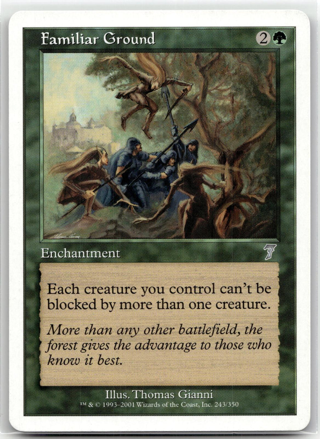 Familiar Ground 243 Uncommon 7th Edition Magic: The Gathering Near Mint