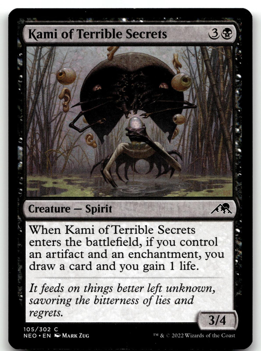 Kami of Terrible Secrets 105 Kamigawa: Neon Dynasty Magic: The Gathering NM