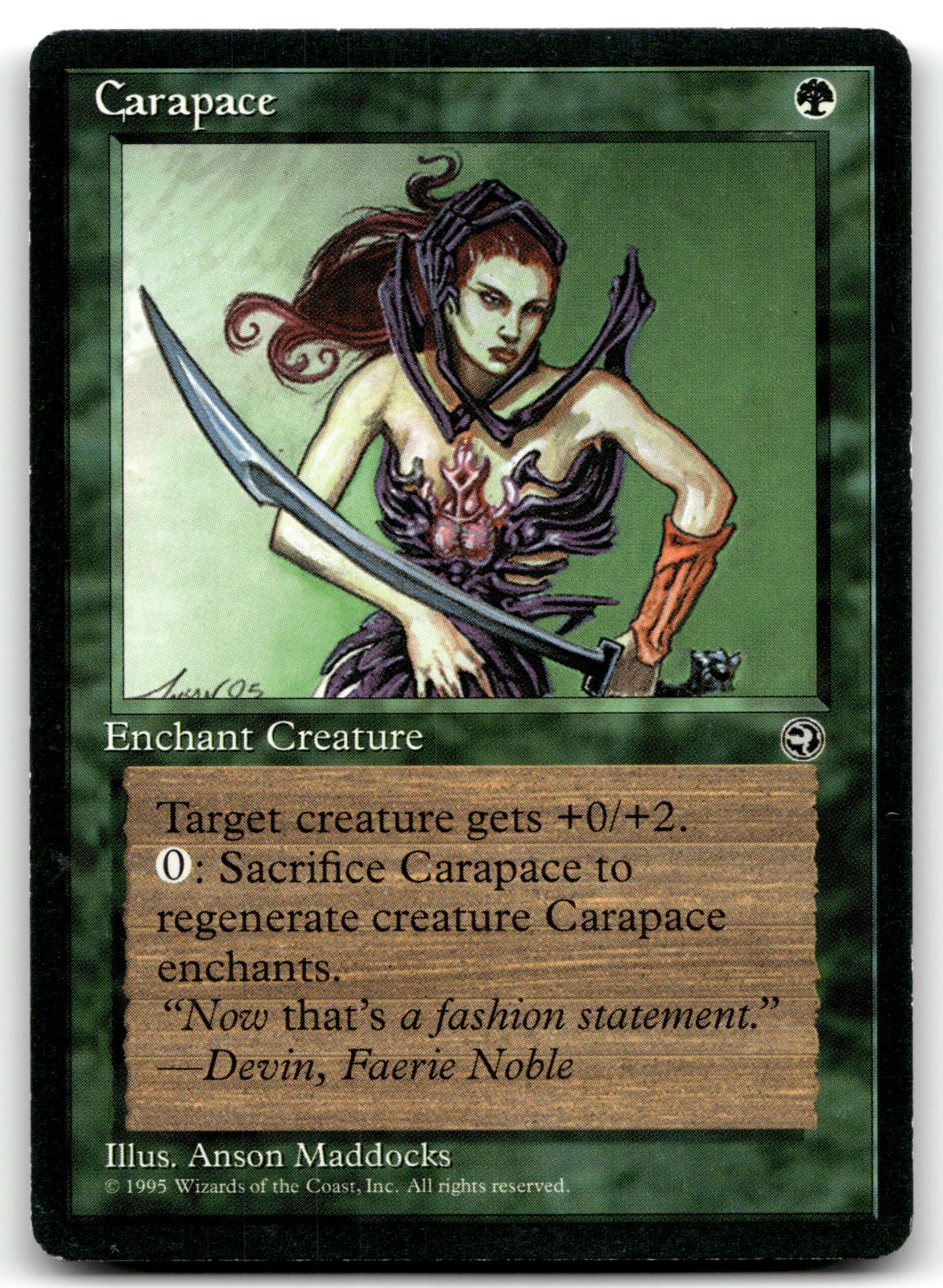 Carapace [Version 2] 55 Common Homelands Magic: The Gathering Near Mint