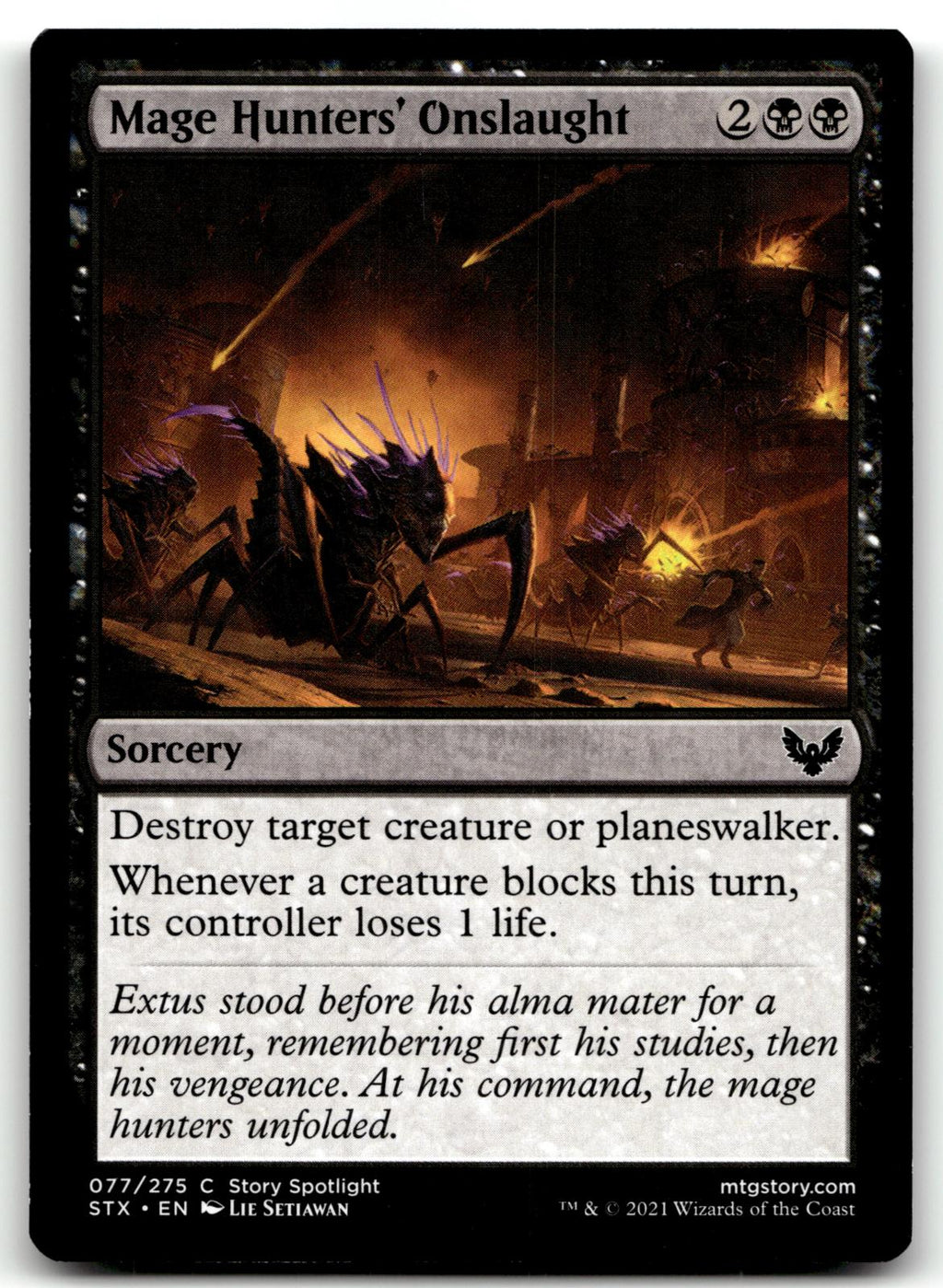 Mage Hunters' Onslaught 77 Strixhaven: School of Mages Magic: The Gathering NM