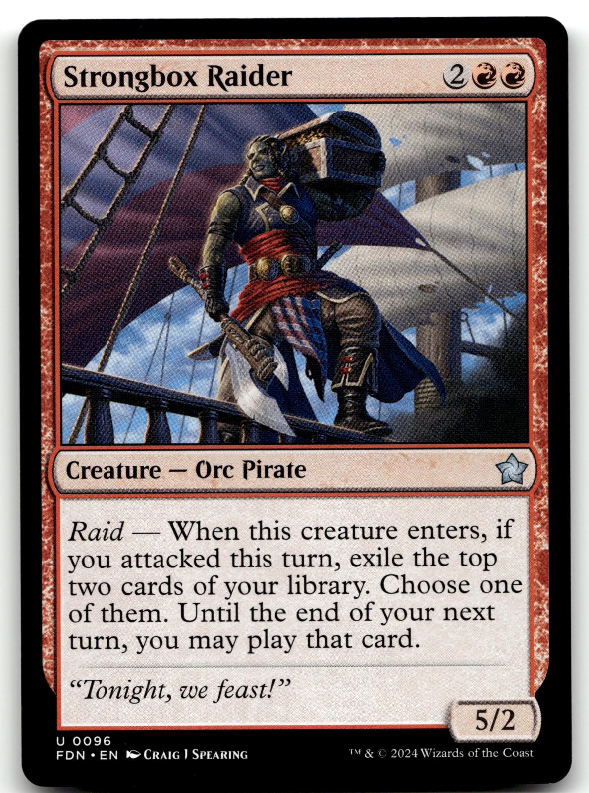 Strongbox Raider 96 Uncommon Foundations Magic: The Gathering Near Mint