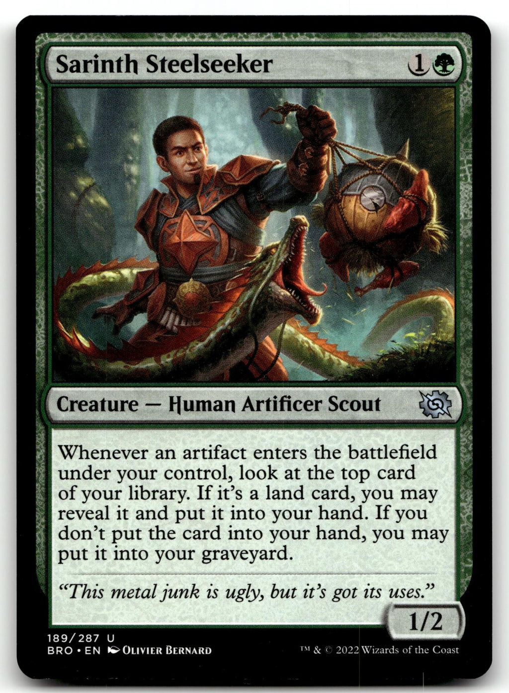 Sarinth Steelseeker 189 Uncommon The Brothers' War Magic: The Gathering NM