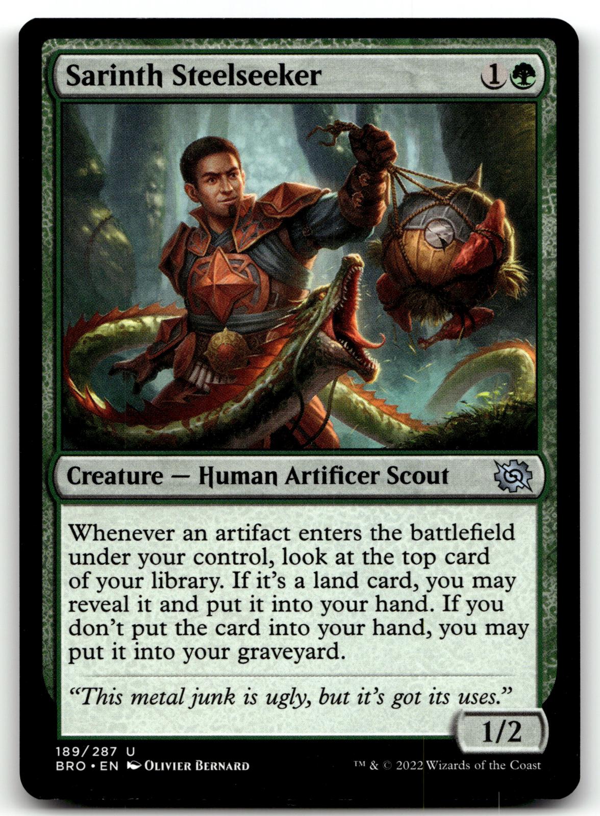 Sarinth Steelseeker 189 Uncommon The Brothers' War Magic: The Gathering NM
