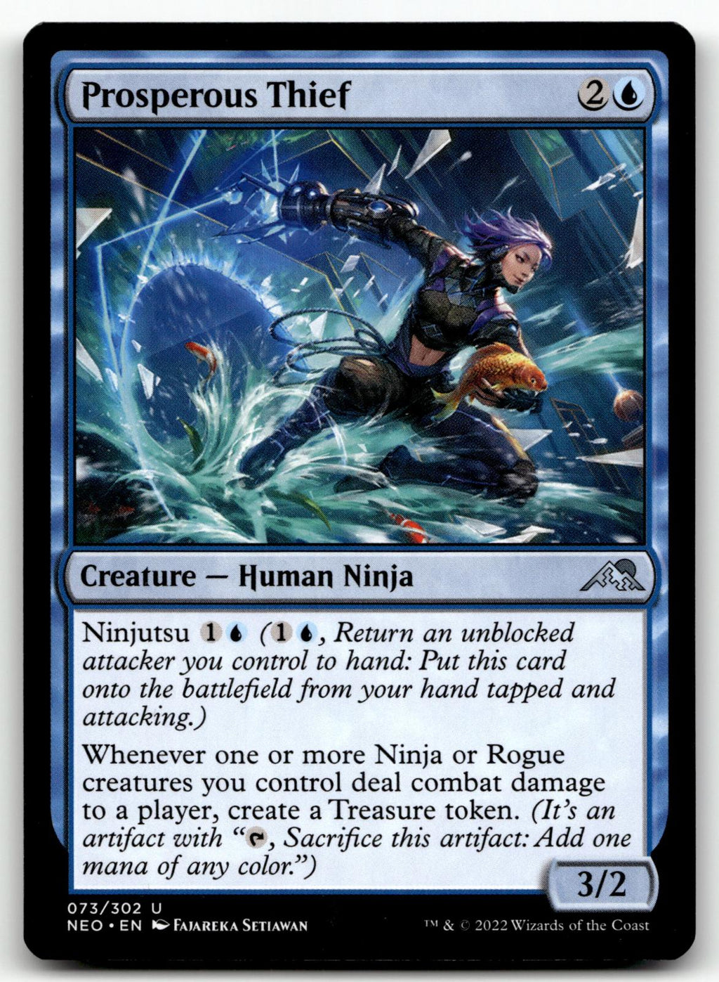 Prosperous Thief 73 Uncommon Kamigawa: Neon Dynasty Magic: The Gathering NM