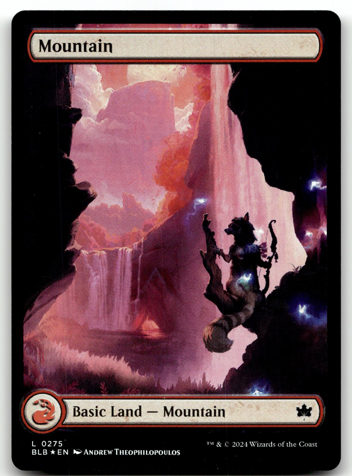 Mountain (0275) 275 Land Bloomburrow Magic: The Gathering Foil Near Mint