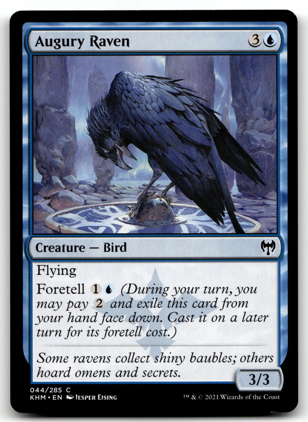 Augury Raven 44 Common Kaldheim Magic: The Gathering Near Mint