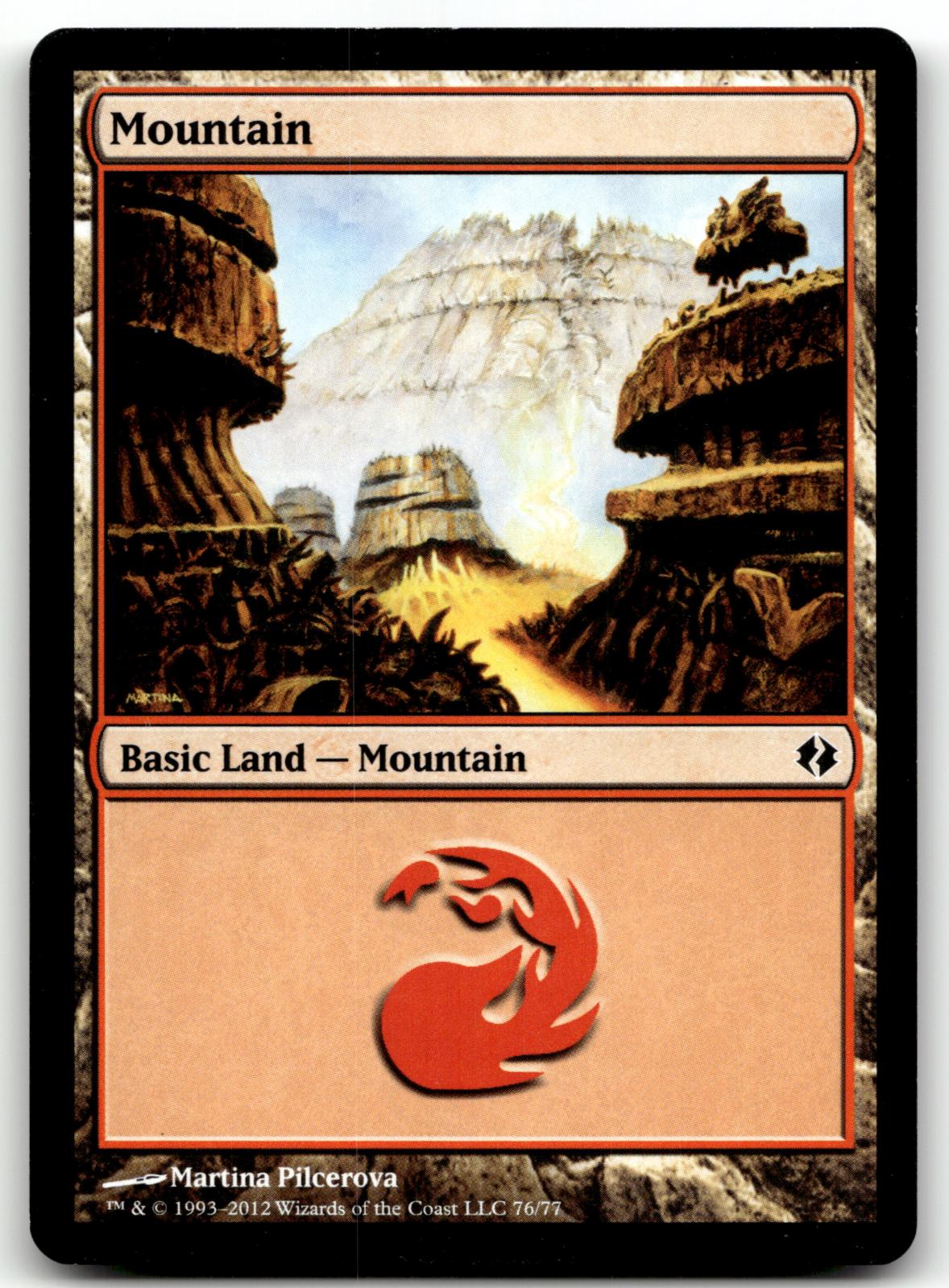 Mountain (76) 76 Land Duel Decks: Venser vs. Koth Magic: The Gathering Near Mint