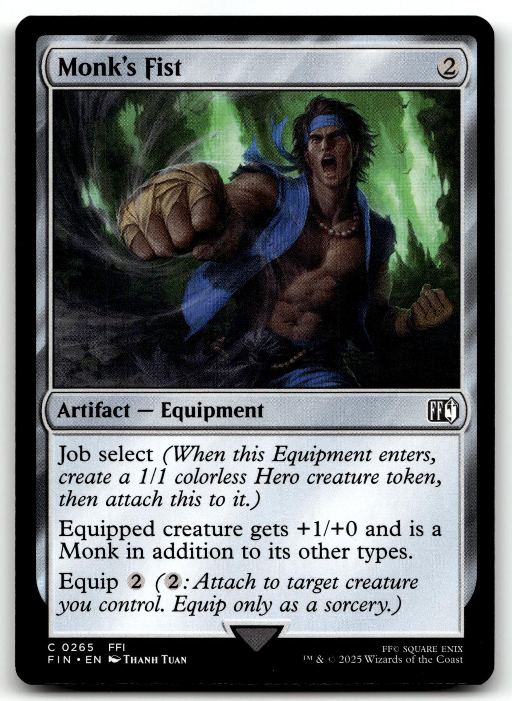 Monk's Fist 265 Common FINAL FANTASY Magic: The Gathering Near Mint