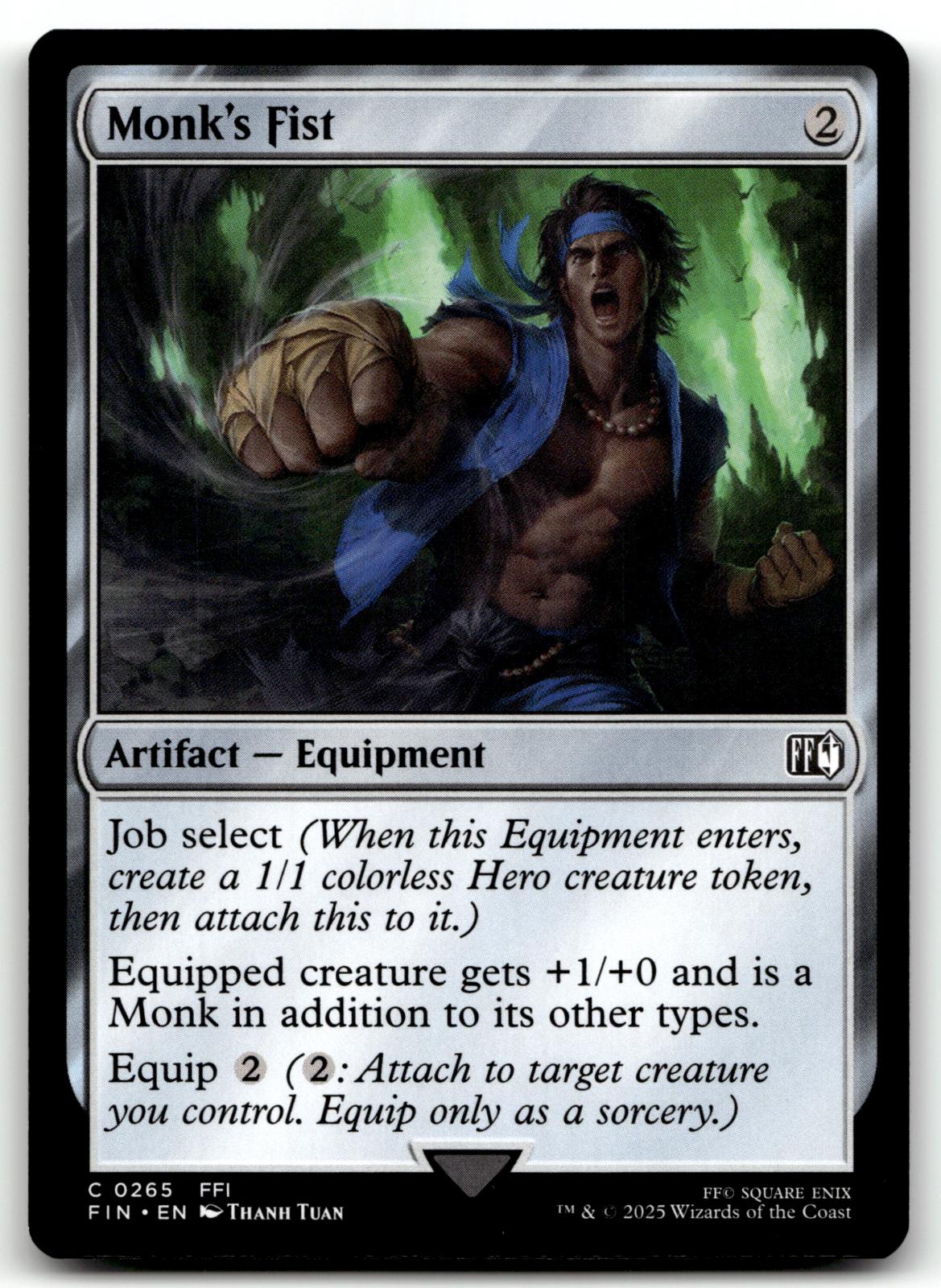 Monk's Fist 265 Common FINAL FANTASY Magic: The Gathering Near Mint