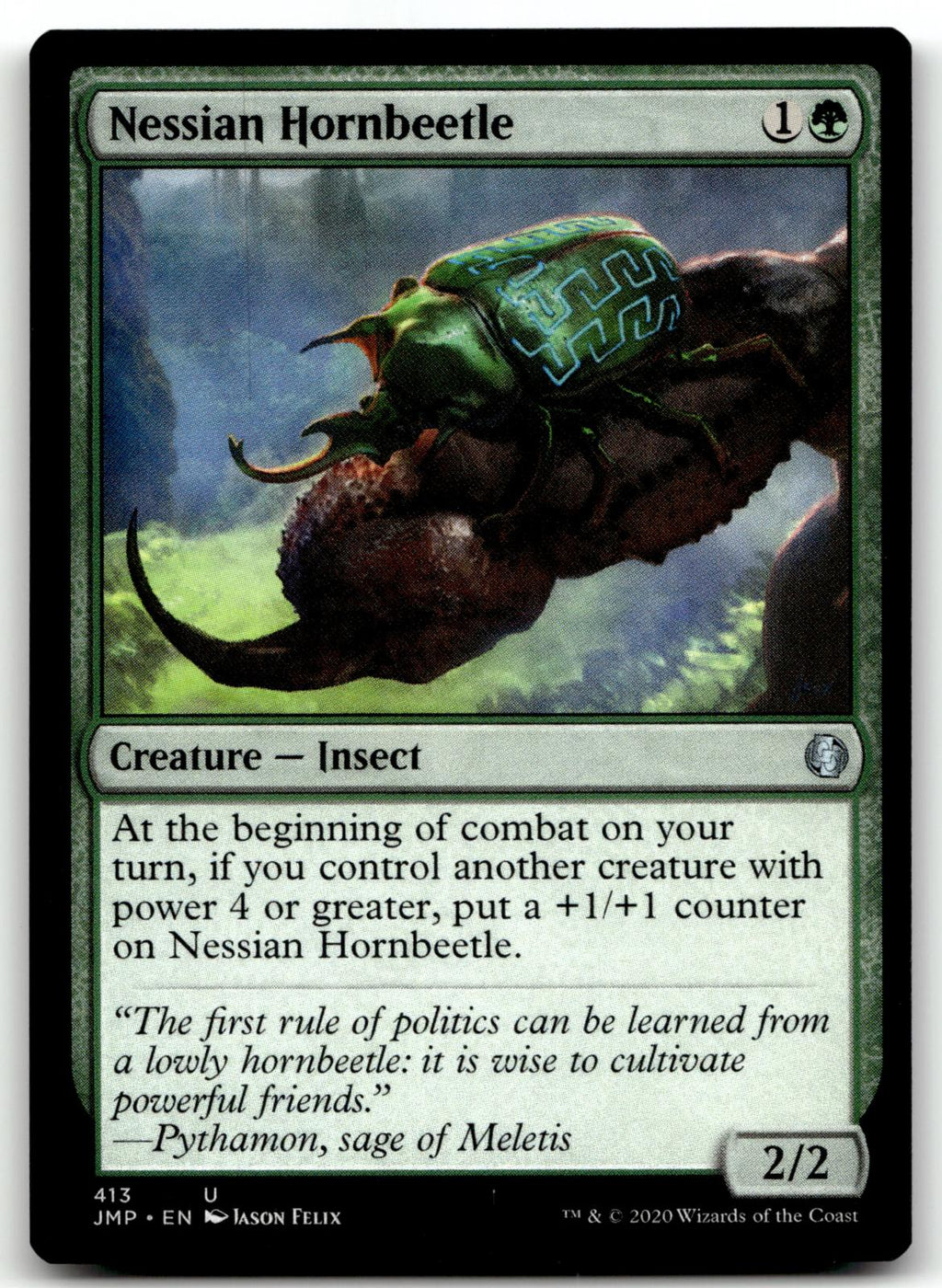 Nessian Hornbeetle 413 Uncommon Jumpstart Magic: The Gathering Near Mint