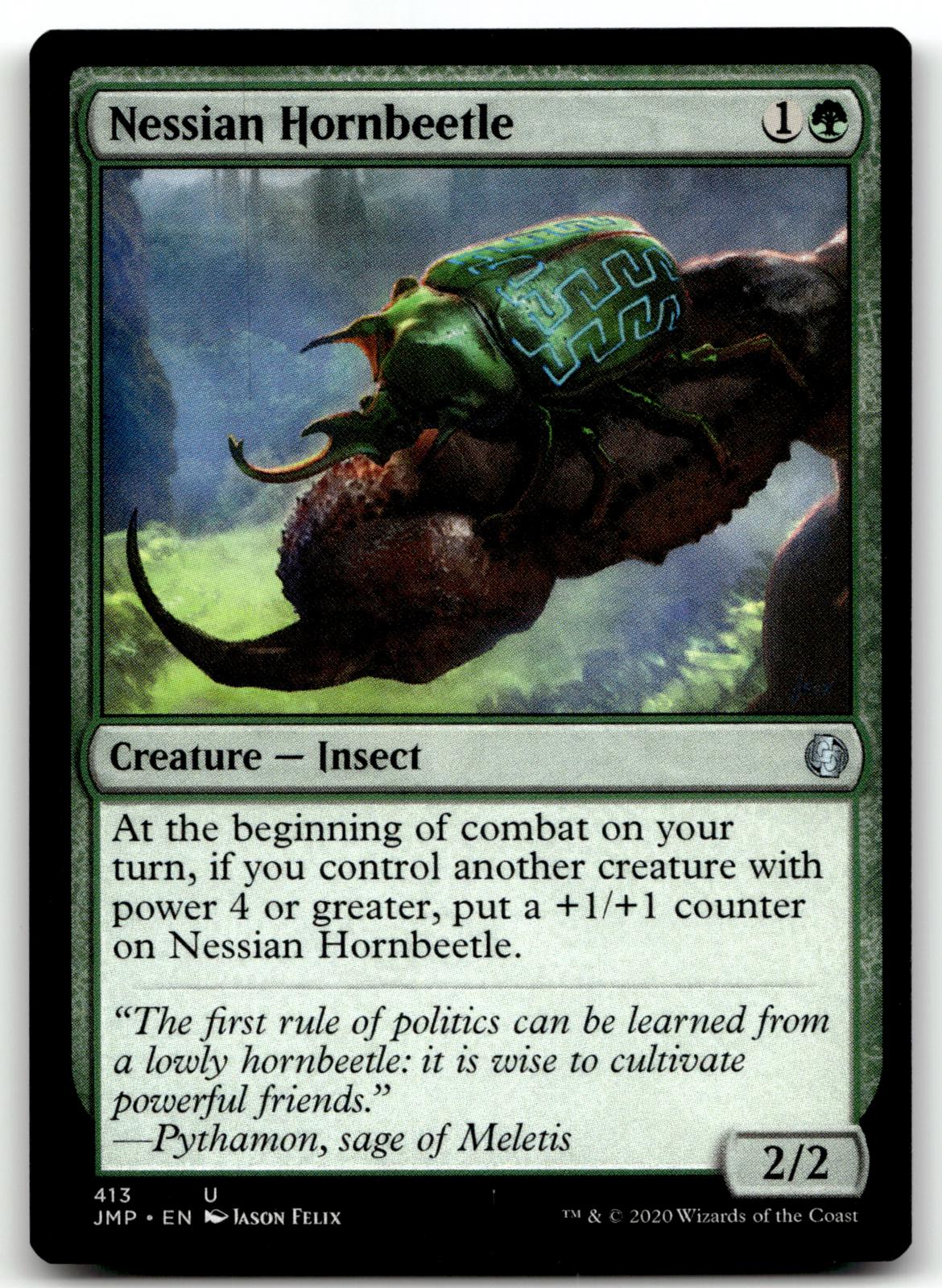 Nessian Hornbeetle 413 Uncommon Jumpstart Magic: The Gathering Near Mint