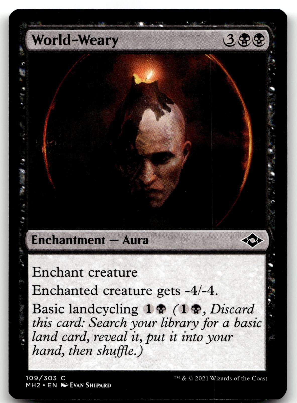 World-Weary 109 Common Modern Horizons 2 Magic: The Gathering Near Mint