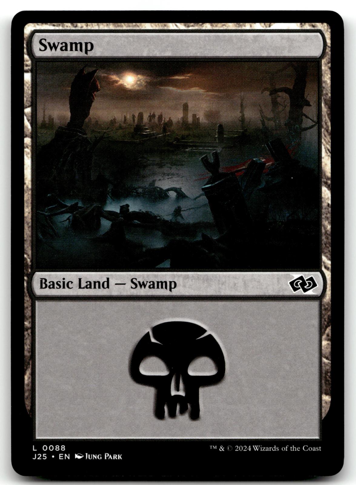 Swamp (0088) 88 Land Foundations Jumpstart Magic: The Gathering Near Mint