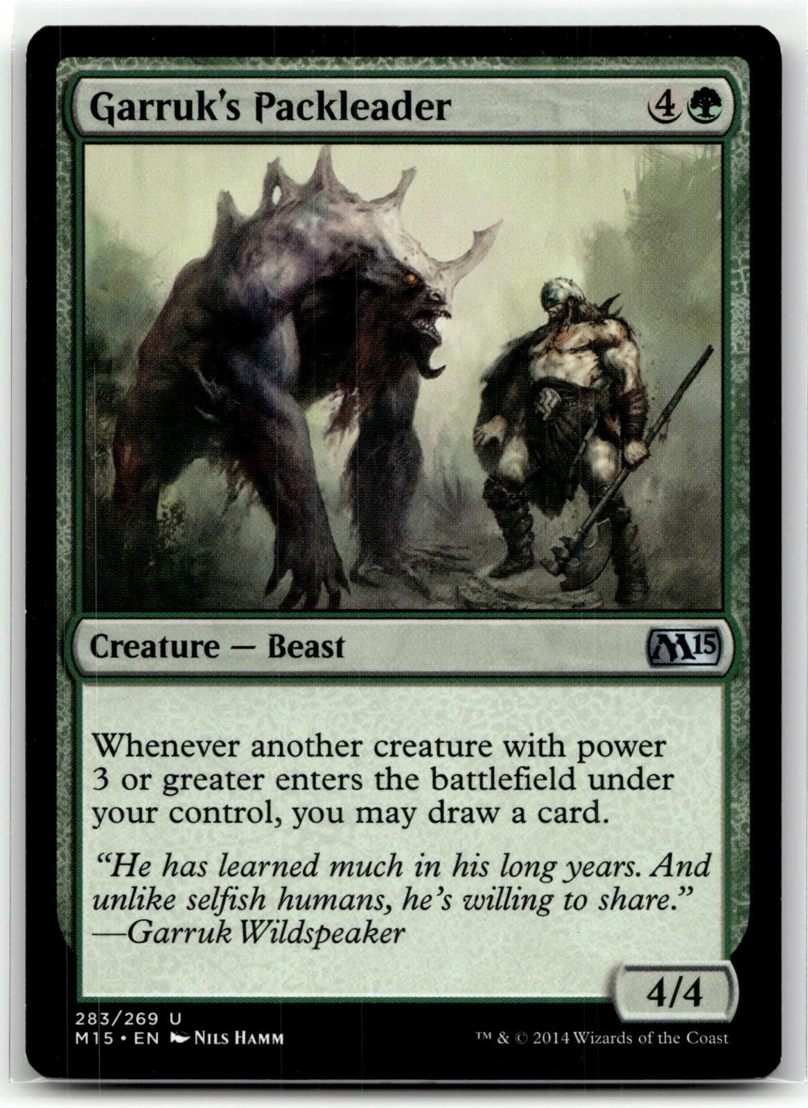 Garruk's Packleader 283 Uncommon Magic 2015 (M15) Magic: The Gathering Near Mint
