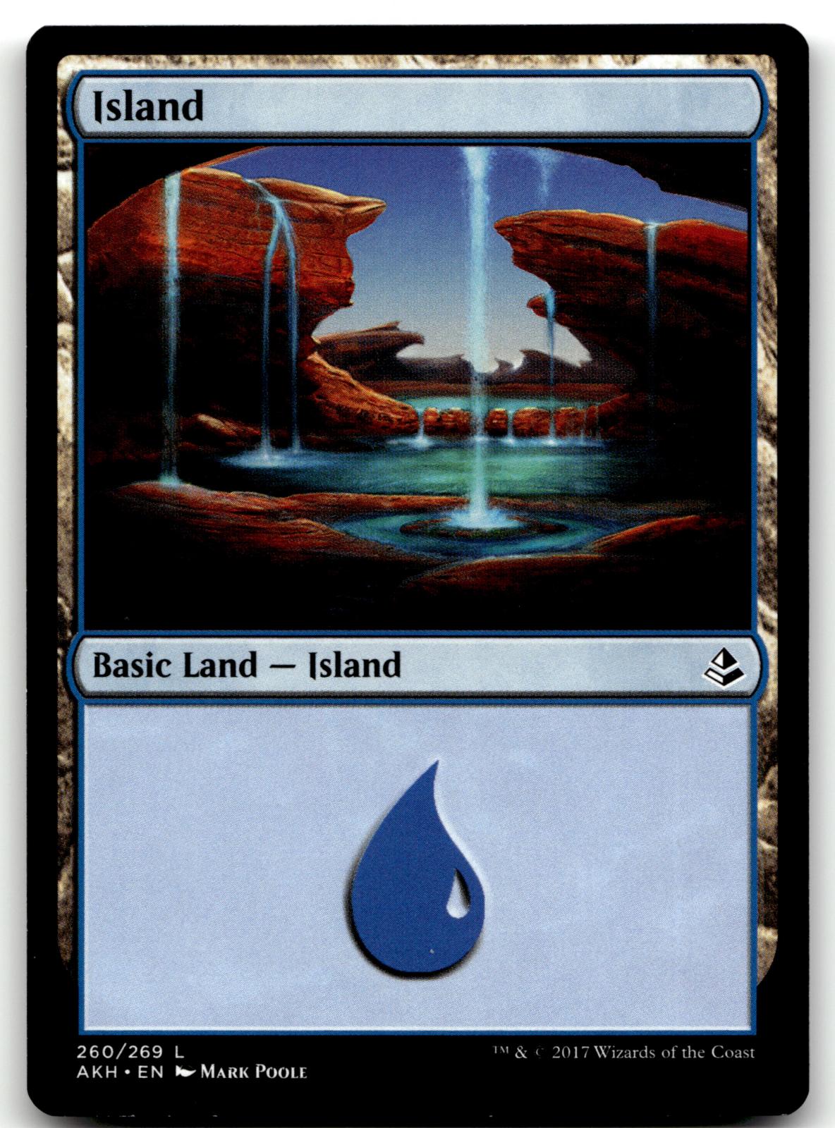 Island (260) 260 Land Amonkhet Magic: The Gathering Near Mint