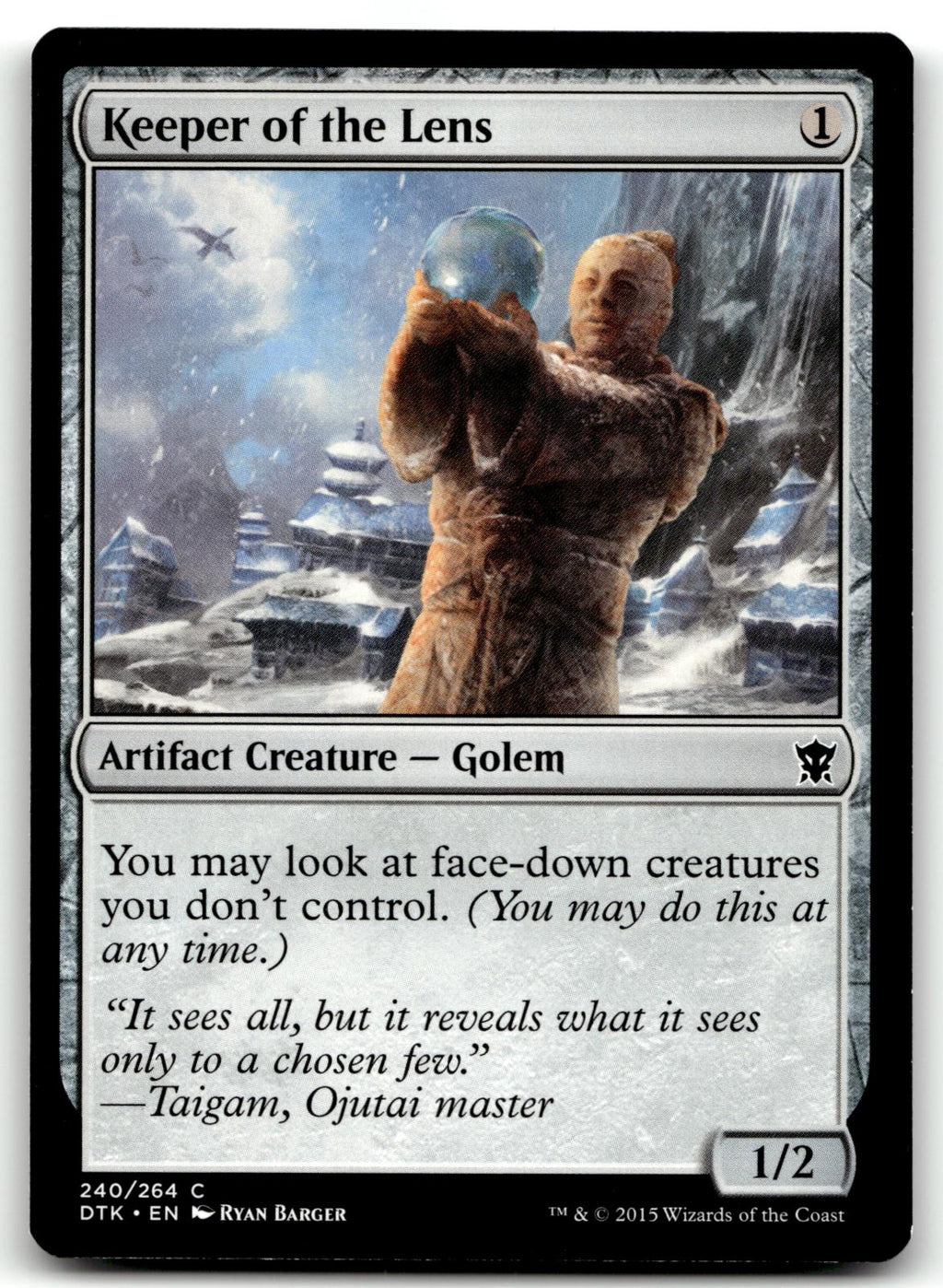 Keeper of the Lens 240 Common Dragons of Tarkir Magic: The Gathering Near Mint