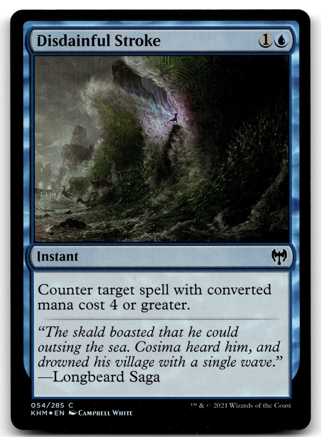 Disdainful Stroke 54 Common Kaldheim Magic: The Gathering Foil Near Mint