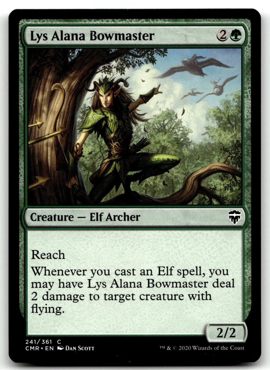 Lys Alana Bowmaster 241 Common Commander Legends Magic: The Gathering Near Mint