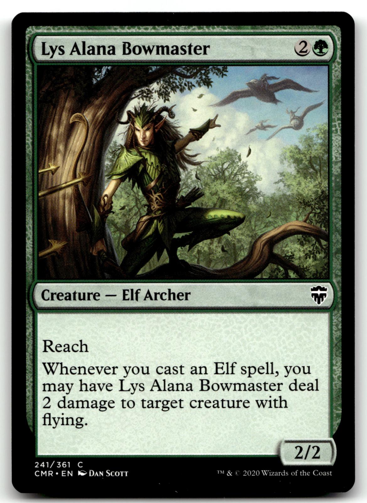 Lys Alana Bowmaster 241 Common Commander Legends Magic: The Gathering Near Mint