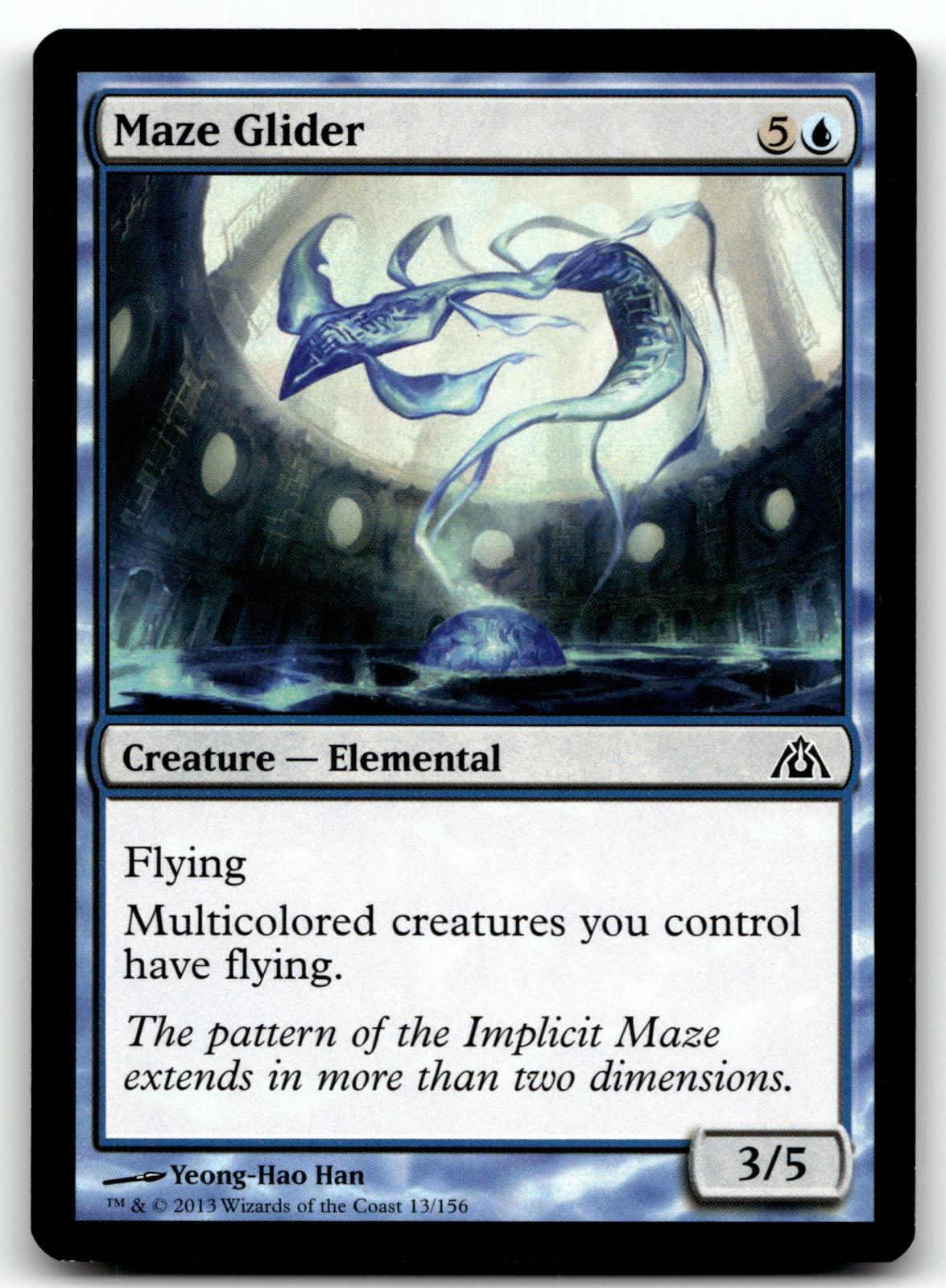 Maze Glider 13 Common Dragon's Maze Magic: The Gathering Near Mint
