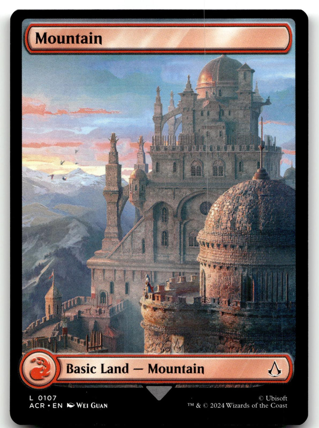 Mountain (0107) 107 Universes Beyond: Assassin's Creed Magic: The Gathering NM